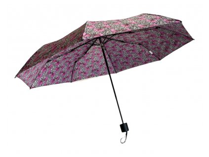 Skládací deštník s motivem - růžová 1115