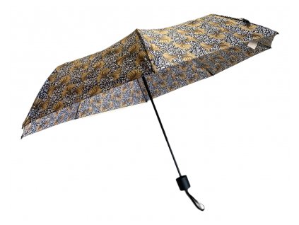 Skládací deštník s motivem - béžová 1115
