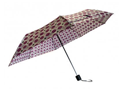 Skládací deštník s motivem - růžová 1117