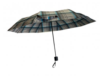 Skládací kostkovaný deštník - šedá 1118