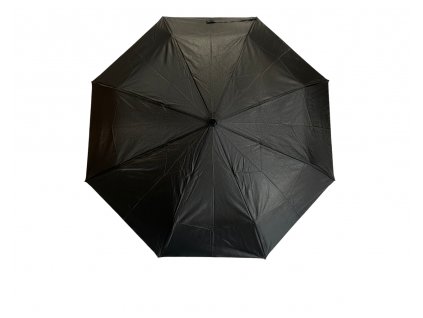 Skládací jednobarevný deštník - černá 1119