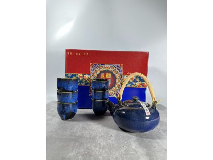 Čínský čajový set - modrá 9992