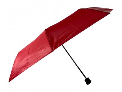 Jednobarevný skládací deštník - červená 1122