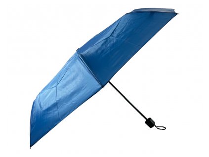 Jednobarevný skládací deštník - modrá 1122