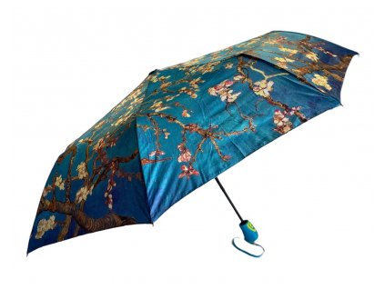 Skladácí deštník s motivem - světle modrá 1129