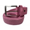 Pletený elastický pásek - světle růžová 5627