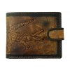 Kožená peněženka s motivem - krokodýl 117