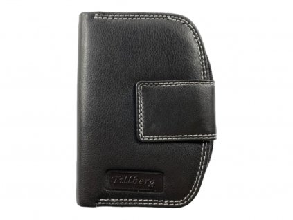 Dámska kožená peňaženka - čierna 4097
