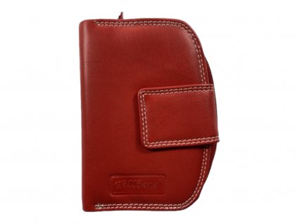Dámska kožená peňaženka - červená 4097
