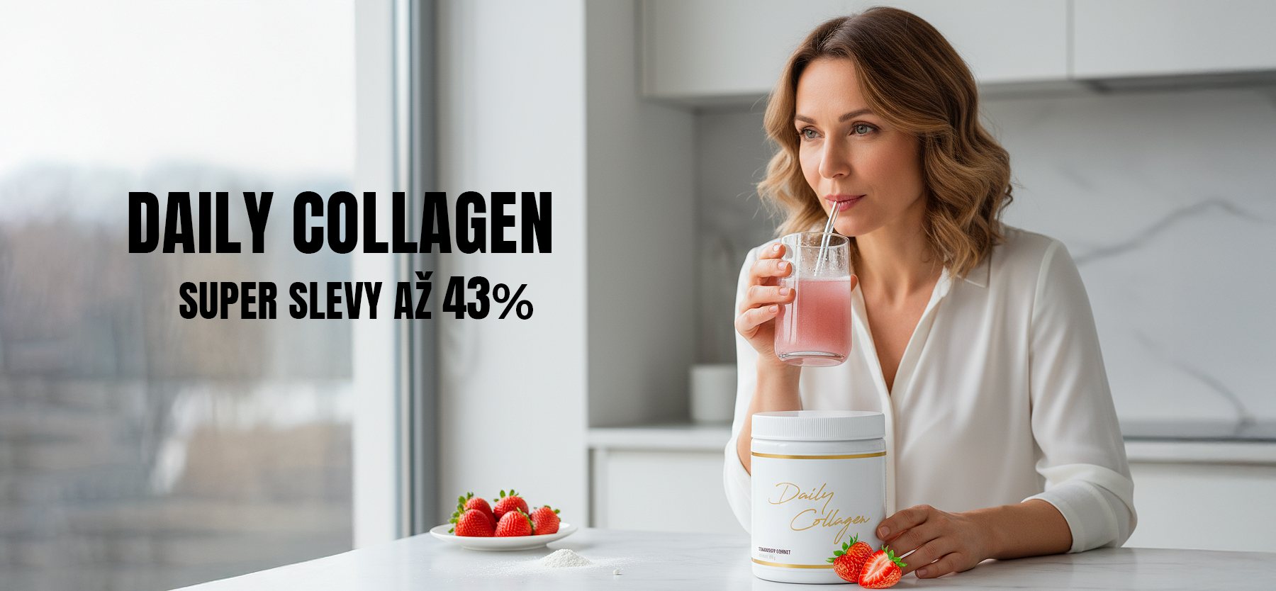 AKCE 2x Daily Collagen Strawberry