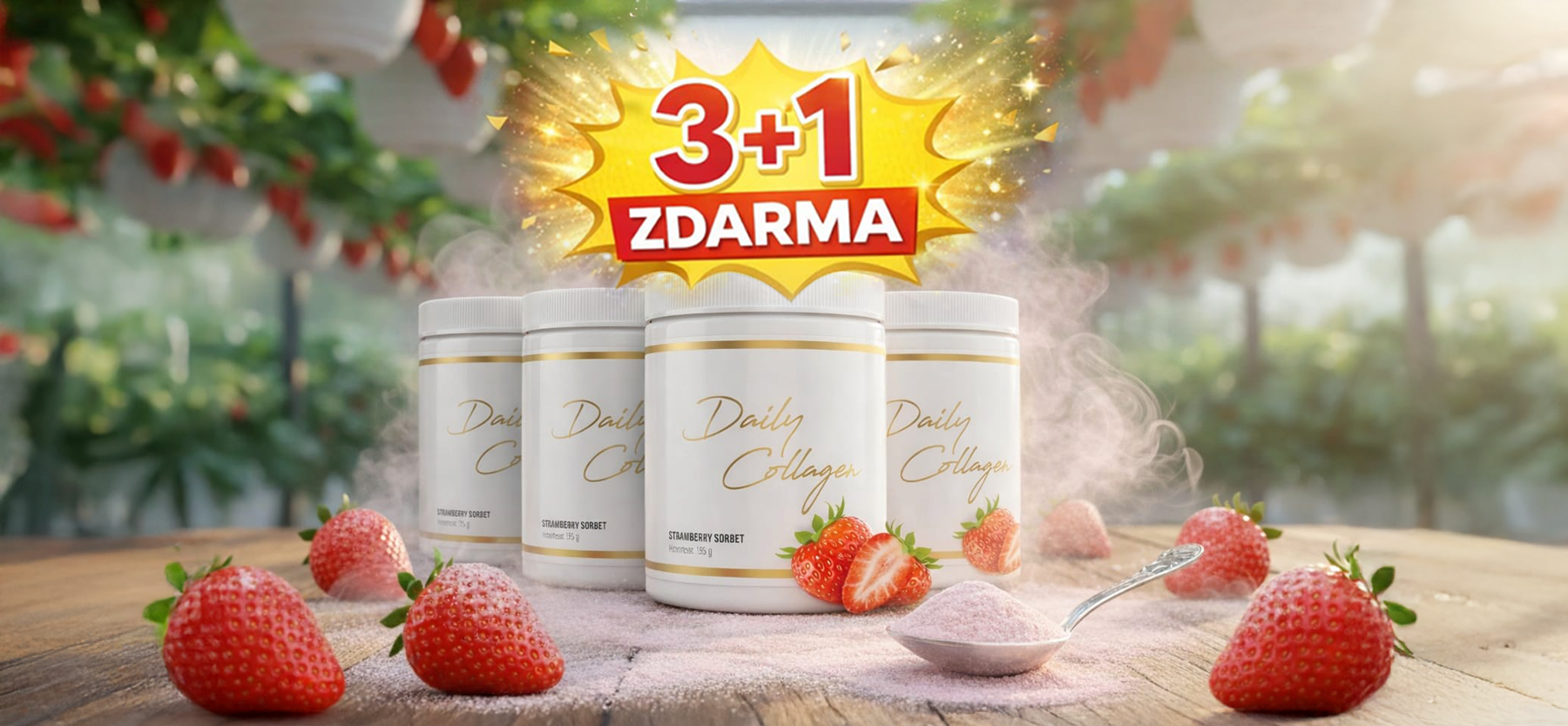 AKCE 3x Daily Collagen Strawberry