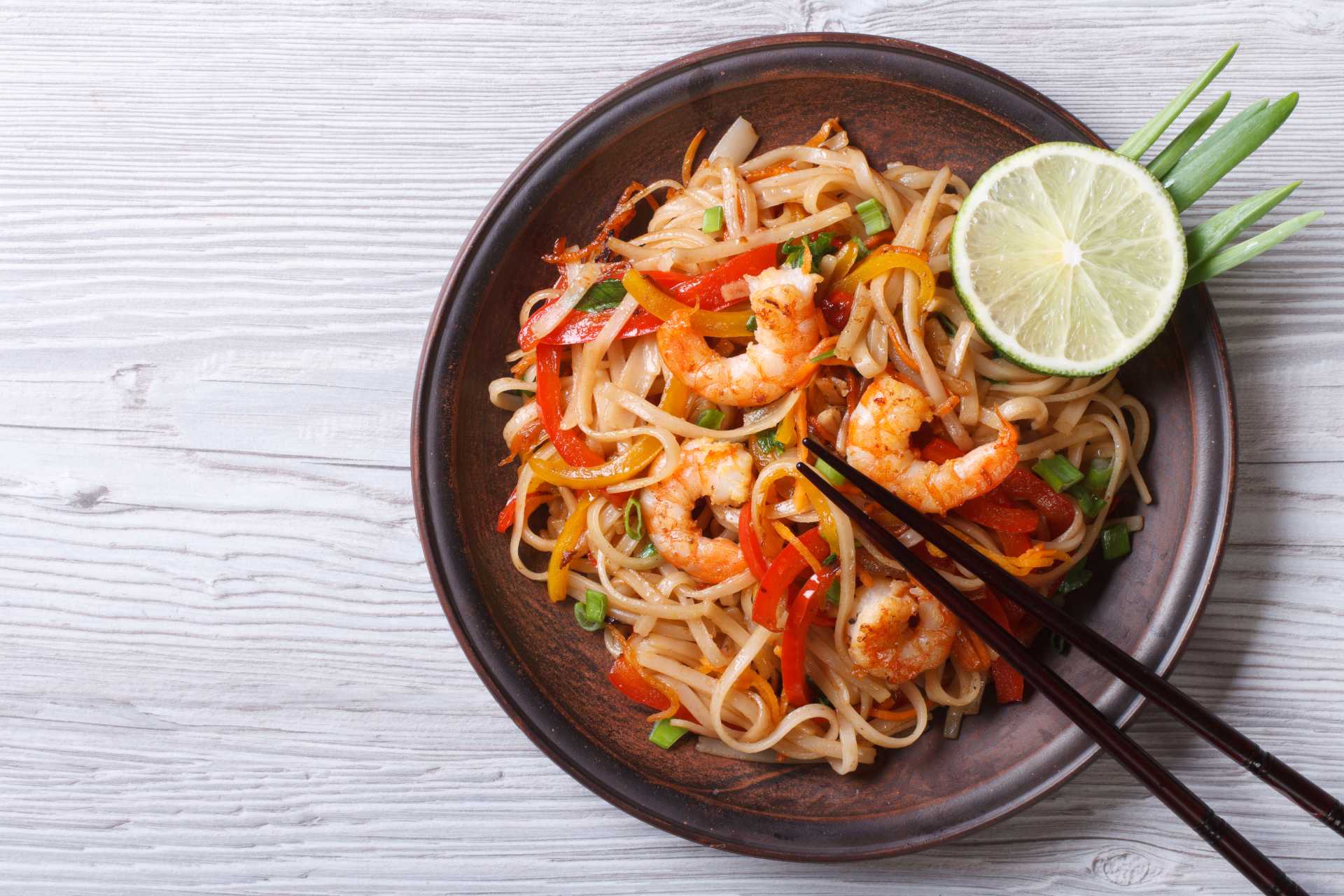 Pad thai s krevetami