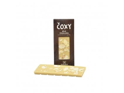 iPlody Čoxy bílá čokoláda s mandlovými lupínky a xylitolem 50 g