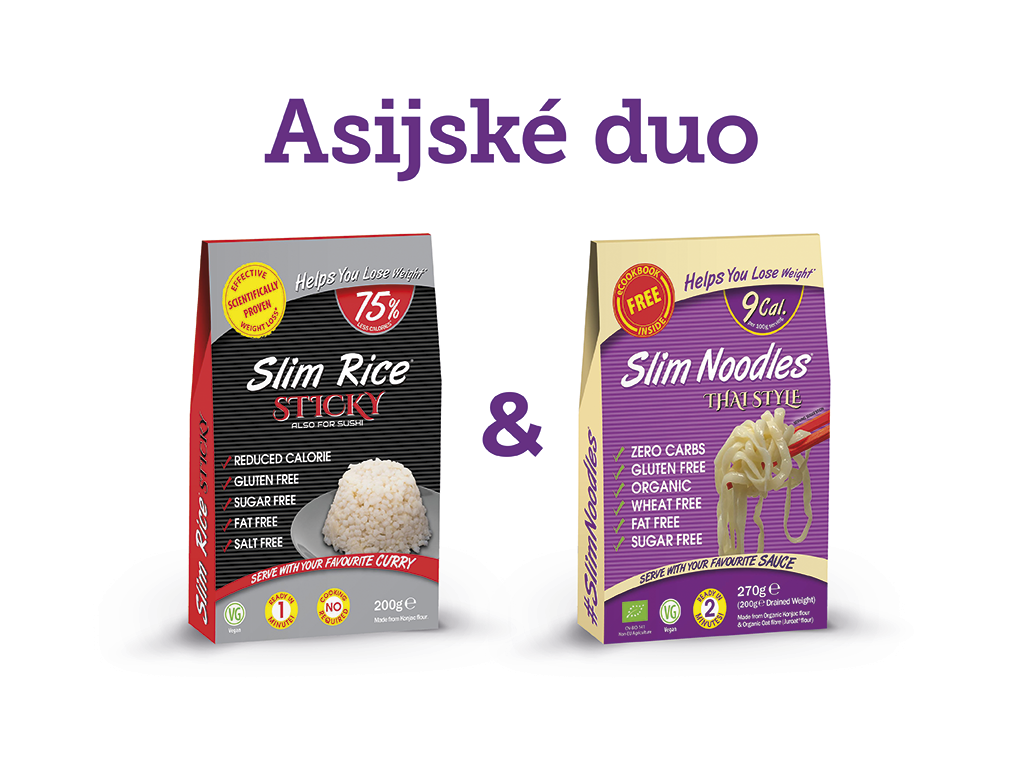 Slim Pasta Výhodný balíček Rýže + Nudle (2 ks) 470 g