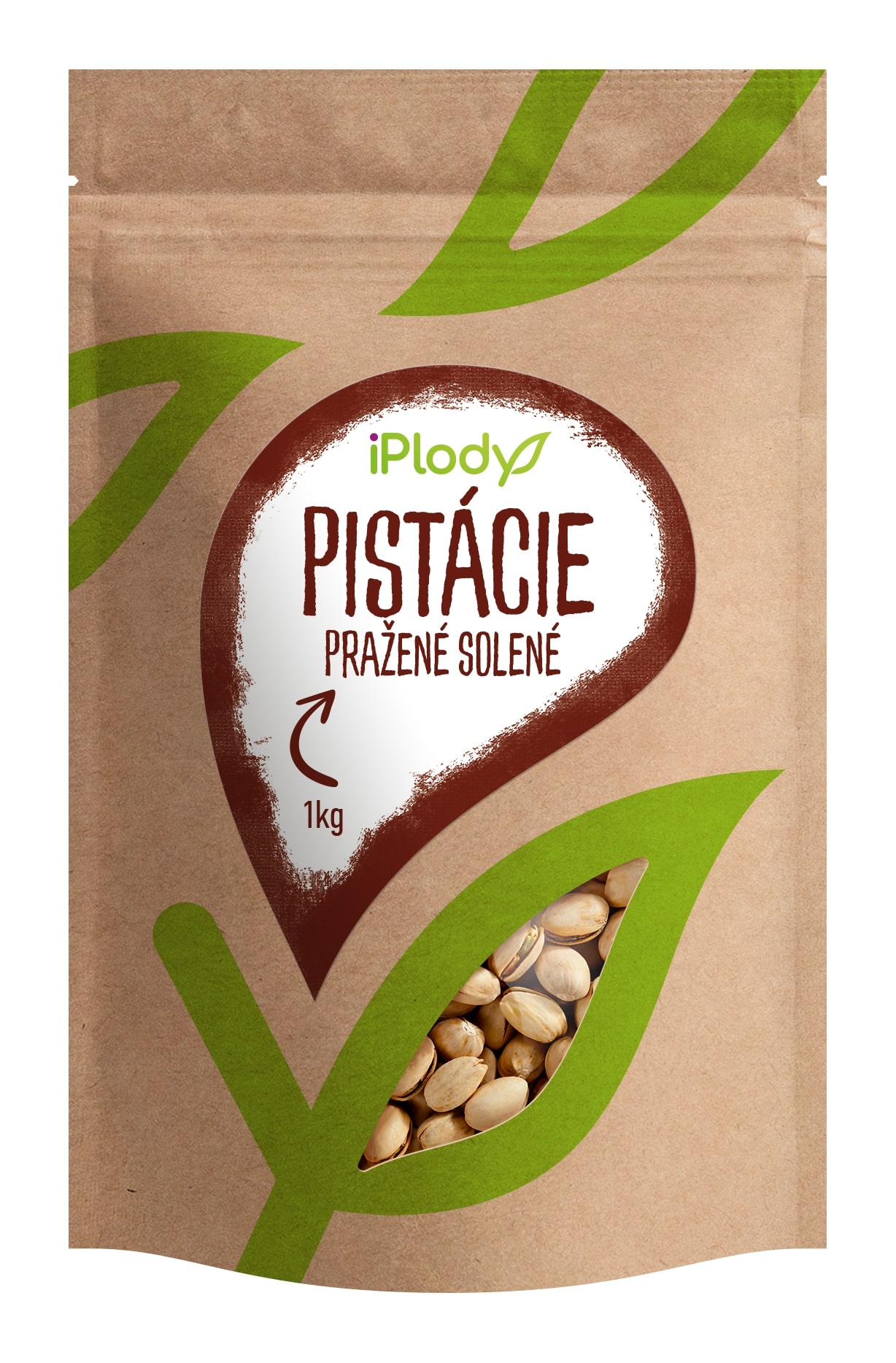 iPlody Pistácie pražené, solené, 1 kg