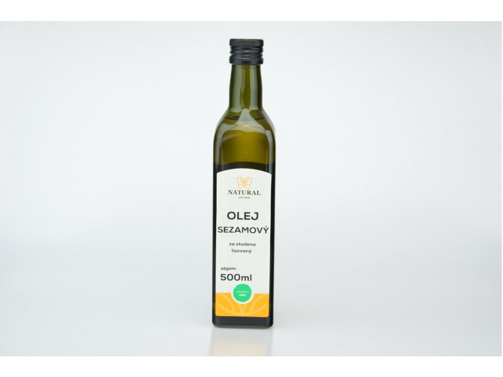 Natural Olej sezamový za studena lisovaný 500 ml