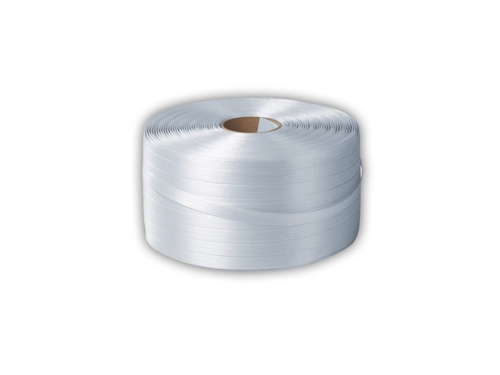 Páska PES polyesterová textilní, 16mm, 850m, podélně pletená