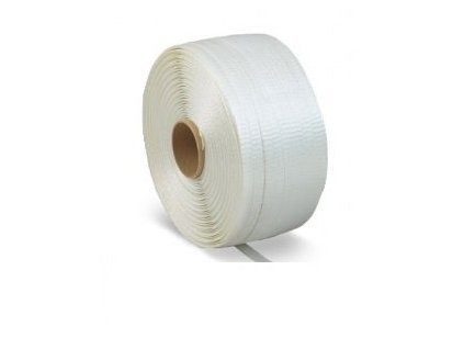 Páska PES polyesterová textilní, 16mm, 850m, příčně pletená
