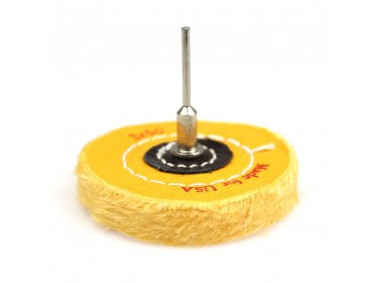 Leštící hadrový radiální kotouč žlutý 80x15x3mm