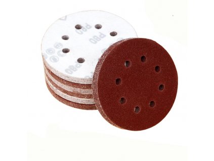 Brusný papír výsek 125mm K80 8 děr 100ks/bal