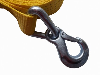 Upínací pás 5t/7,5m bez ráčny oranžový s kovaným hákem