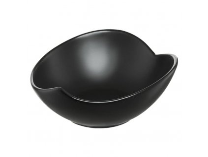 Ambition Salsa tálka levélforma 21.5 cm fekete