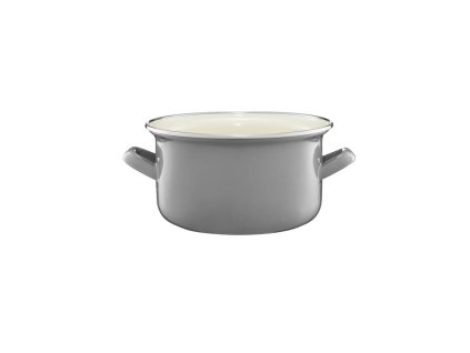 Emalia Olkusz zománcozott fazék 14 cm/1.25 l szürke