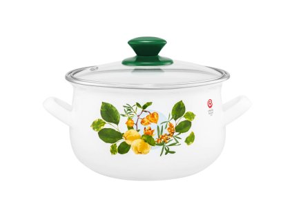 12187 2 12187 2 emalia olkusz zomancozott fazek fedovel 24 cm 6 l birsalma