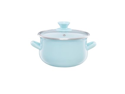 12199 1 12199 1 emalia olkusz zomancozott fazek fedovel 14 cm 1 25 l menta