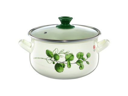 12247 2 12247 2 emalia olkusz zomancozott fazek fedovel 22 cm 5 7 l eukaliptusz