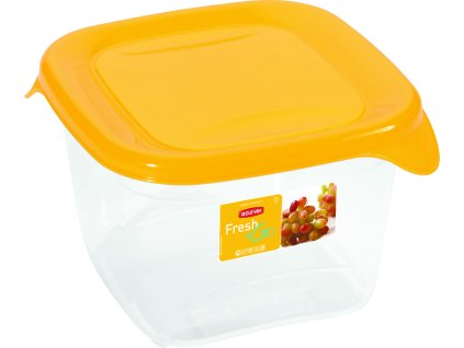 Curver Fresh&Go négyzet alakú ételtároló 1.2 l sárga