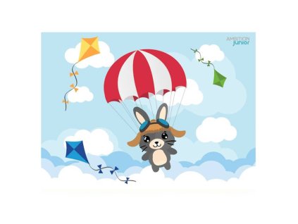 Ambition Junior Betty I Bunny asztali alátét 40x30 cm ejtőernyő