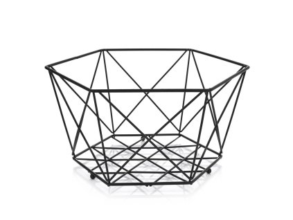 Ambition Decor gyümölcskosár 29 cm fekete