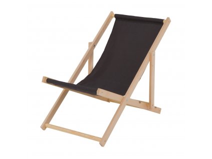 Patio Hampton napozó szék 110x58x60 cm fekete