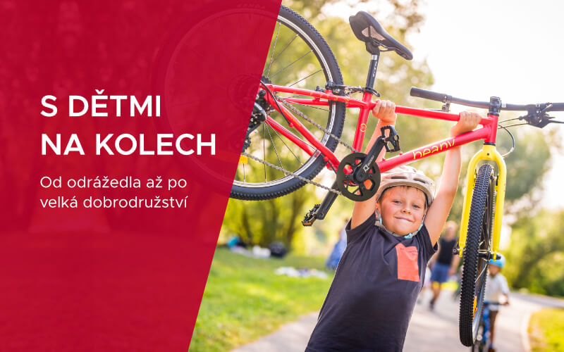 S dětmi na kolech