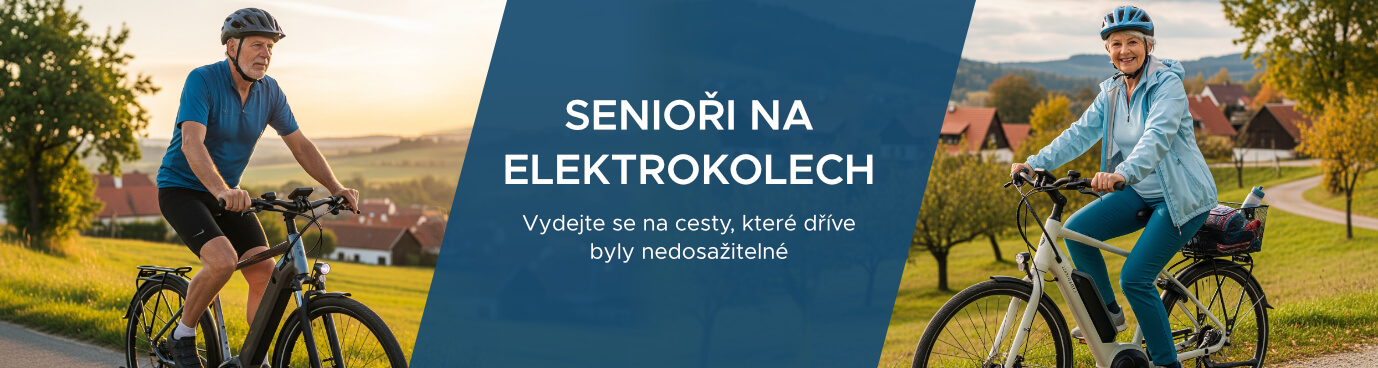 Senioři na elektrokolech