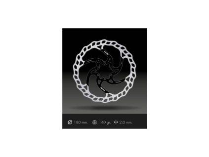 Brzdový kotouč Galfer Fixed Wave 2mm, 6 děr -  160 mm