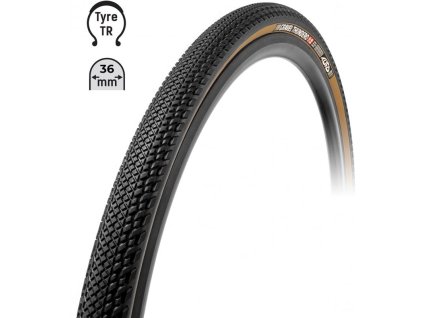 Plášť TUFO Gravel THUNDERO 700x36C, bezdušový, črn/béž