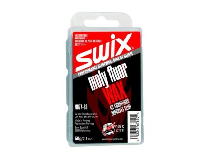Vosk Swix MB77 Moly Fluoro Wax - 60g, černá