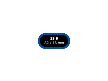 Záplata velo fleky Ferdus ZS9 na opravu duší - rozměr 32 x 16 mm