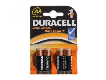Baterie tužková AA LR6 Alkalika Duracell - 1 kus