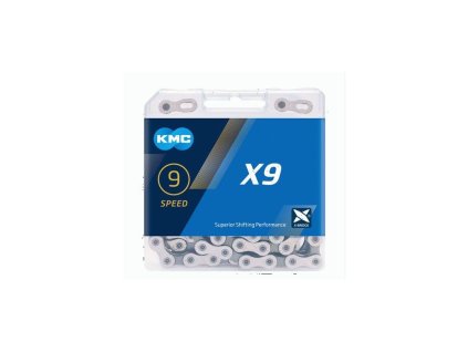 Řetěz KMC X-9.93 - balený, stříbrno-šedá (9s) 114 čl.
