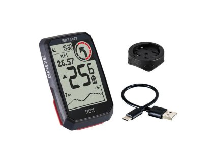 Cyklopočítač SIGMA ROX 4.0 GPS - součástí klasický držák, černá