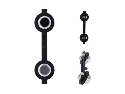 Držák láhve - magnet - XLC MRS FidLock Rail MR-S09 černá, vč.upev.materiálu