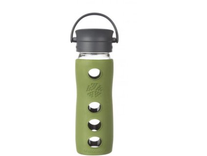 Lifefactory hrnek s cafe uzávěrem 475ml - zelený