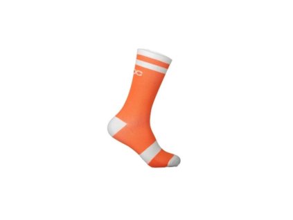 Ponožky POC Lure MTB Long PC651538040SML1 - Zink Orange/Hydrogen White , unisex