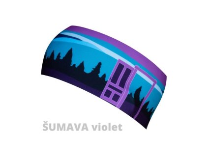 Čelenka BJEŽ active WI00124_V - ŠUMAVA - violet,  zateplená