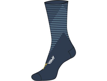 Ponožky SILVINI Ferugi UA1644-3270 - Navy/yellow, vysoké