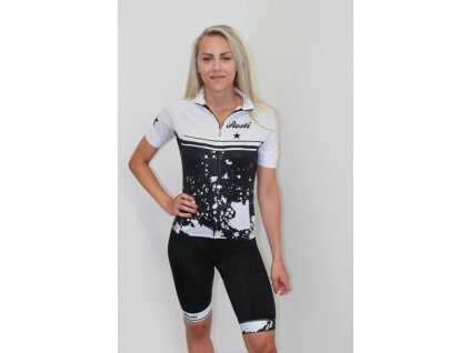 Dámské cyklistické kraťasy Rosti Norma - white-black