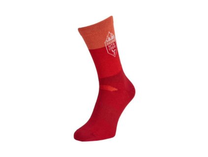 Ponožky SILVINI Ferugi UA1644 - Merlot-orange, vysoké